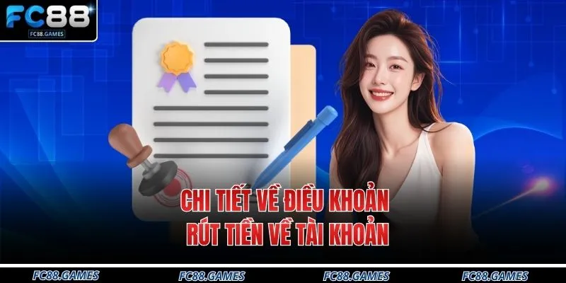 Chi tiết về điều khoản rút tiền về tài khoản