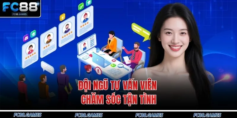 Đội ngũ tư vấn viên chăm sóc tận tình