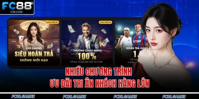 Nhiều chương trình ưu đãi tri ân khách hàng lớn