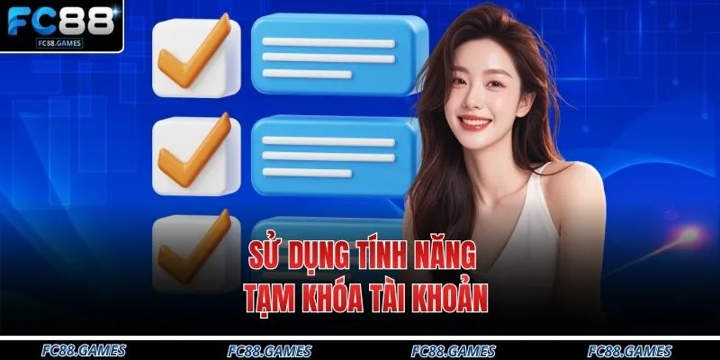 Sử dụng tính năng tạm khóa tài khoản